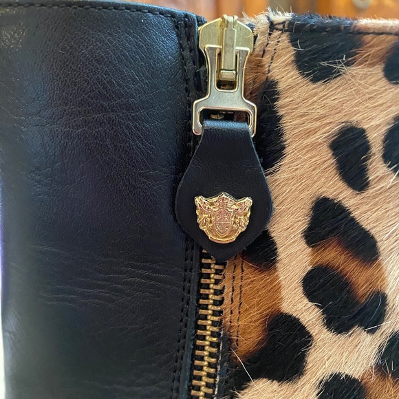 Pedro Miralles Leather Animal Print Heeled Booties 39 (worn once) STUNNING! - Picture 6 of 8